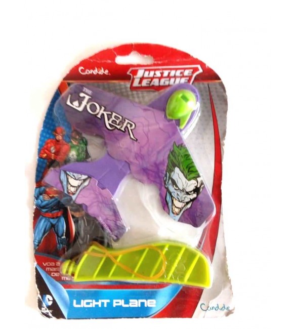 Avião Light Plane DC Comics Liga da Justica The Joker Com Estilingue - Candide